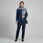 پلیور یقه اسکی زنانه مدل PMM10 سرمه‌ای - تصویر 6