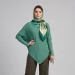 پلیور یقه اسکی زنانه مدل PMM10 سبز روشن - تصویر 3